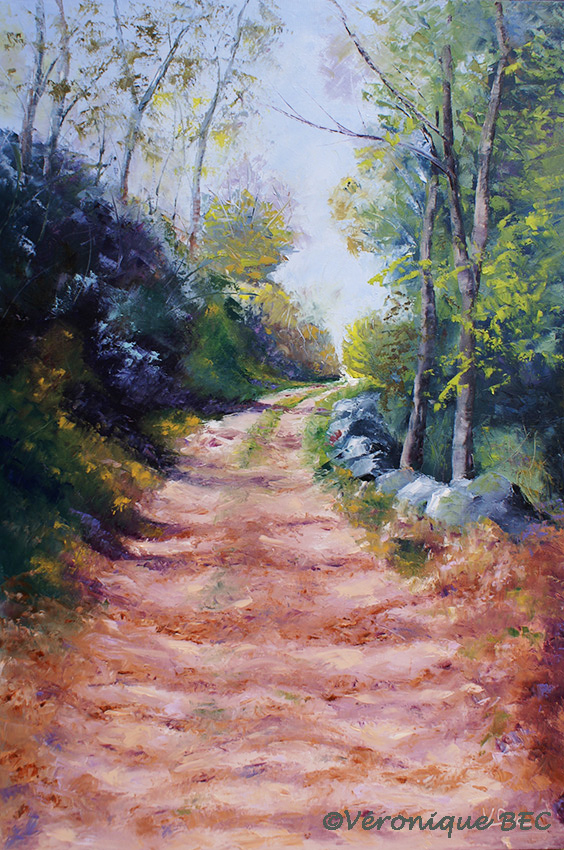 path oil painting